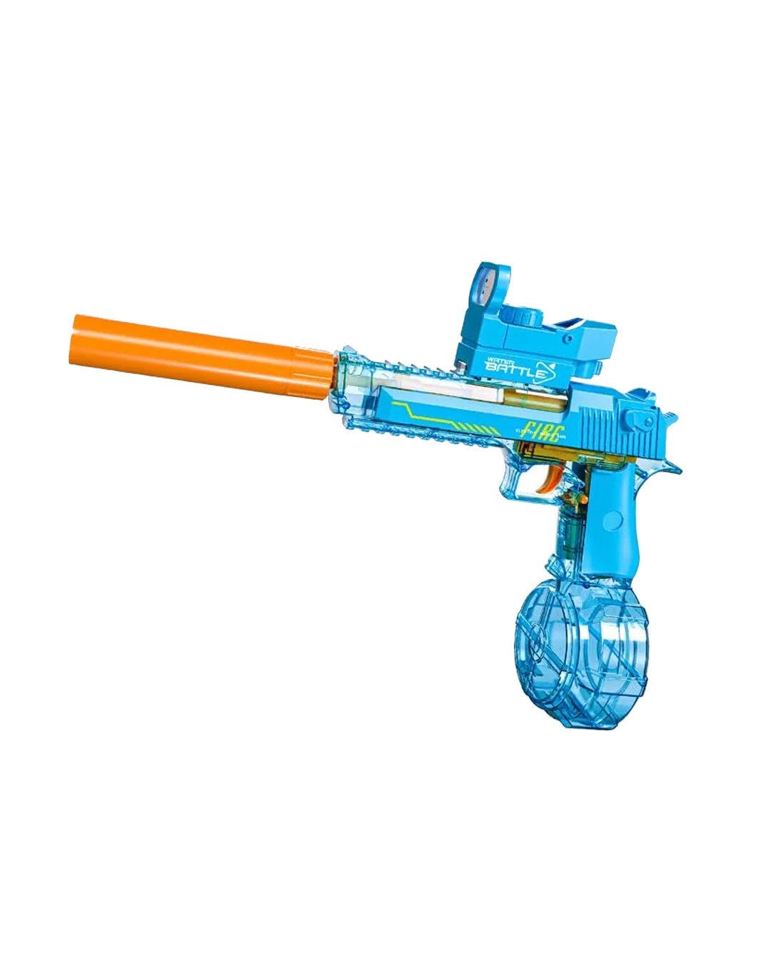 Pistolet à eau électrique HydroBlitz rechargeable avec tir rapide et grand réservoir