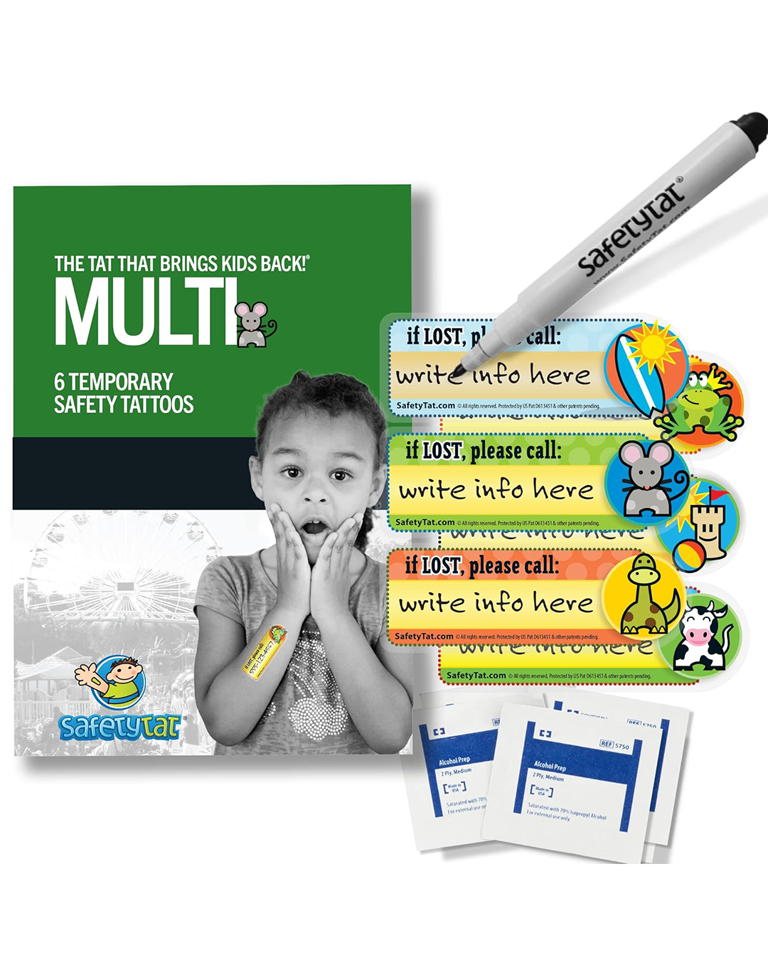 Waterproof ID Tattoos for Kids