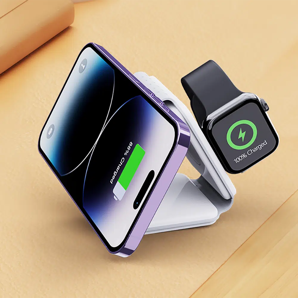 Chargeur magnétique sans fil 3 en 1