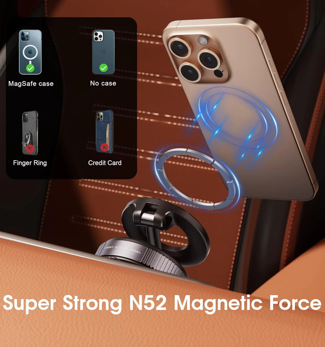 Support téléphone portable magnétique