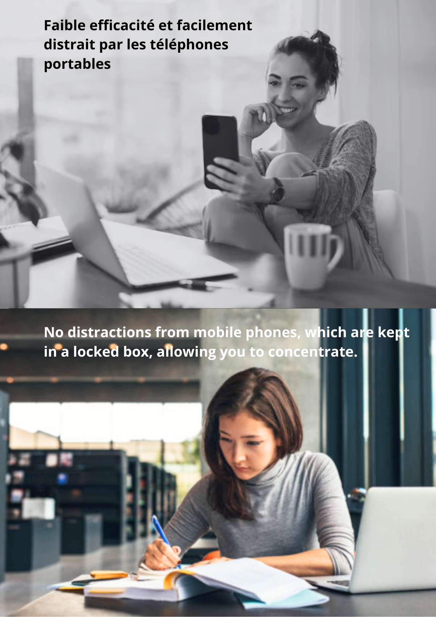 Boîte de verrouillage de téléphone portable