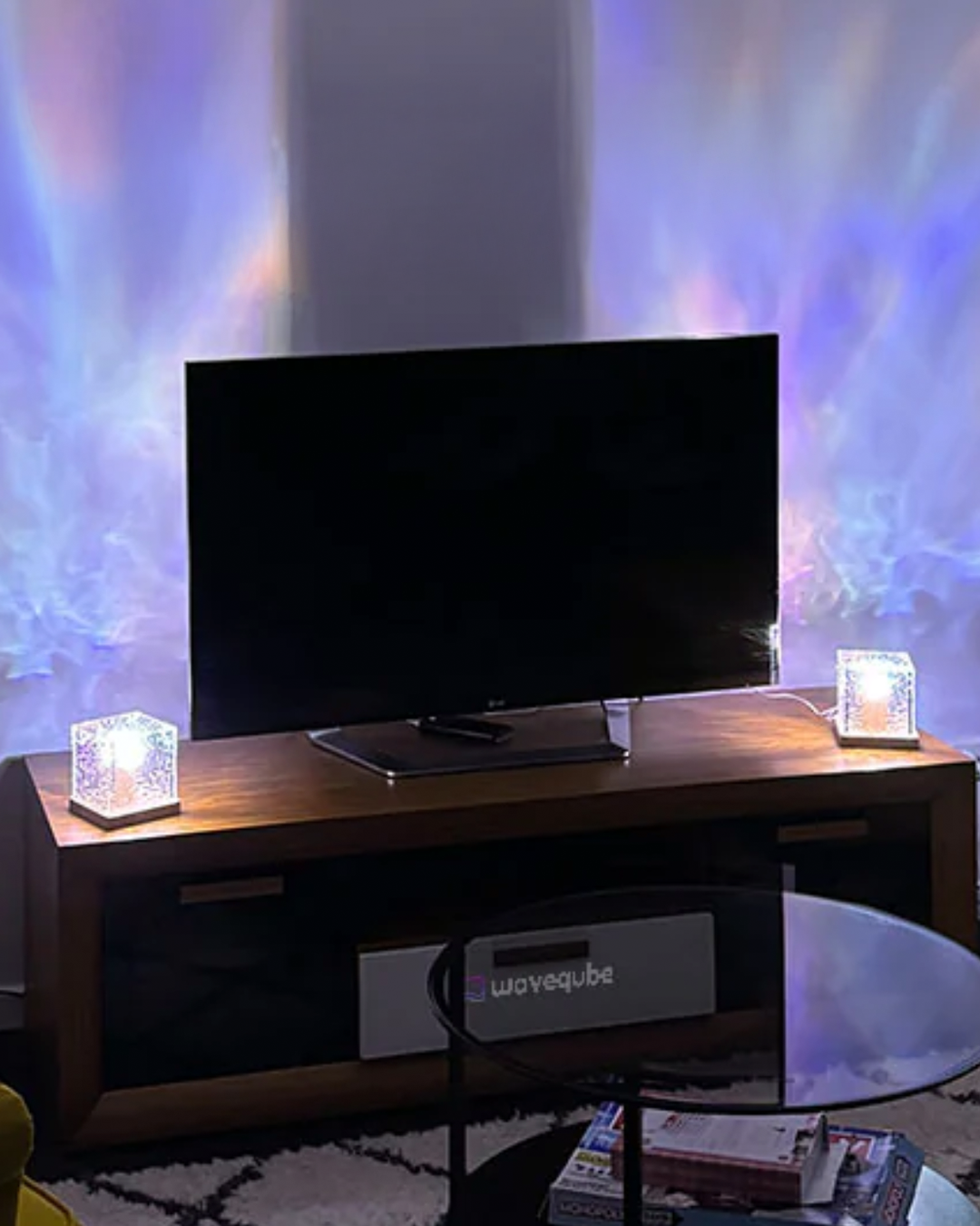 Lampe LED vague WaveLamp avec télécommande – ambiance lumineuse relaxante multicolore